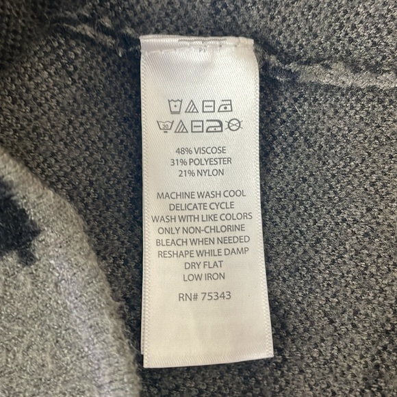 Tahari Safari Stripe Mock Turtleneck - Picture 4 of 5